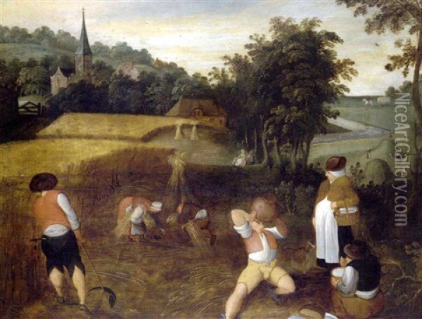 La Moisson Oil Painting - Pieter Brueghel the Younger