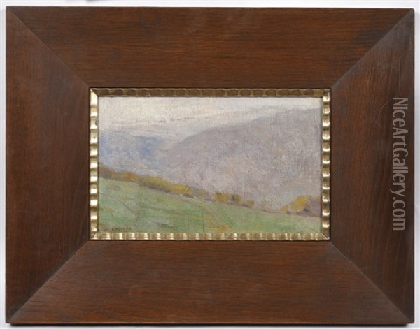 View Of An Alpine Landscape Oil Painting - Alois Kalvoda