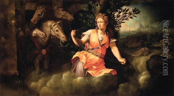 Allegory of Dawn Oil Painting - Battista Dossi