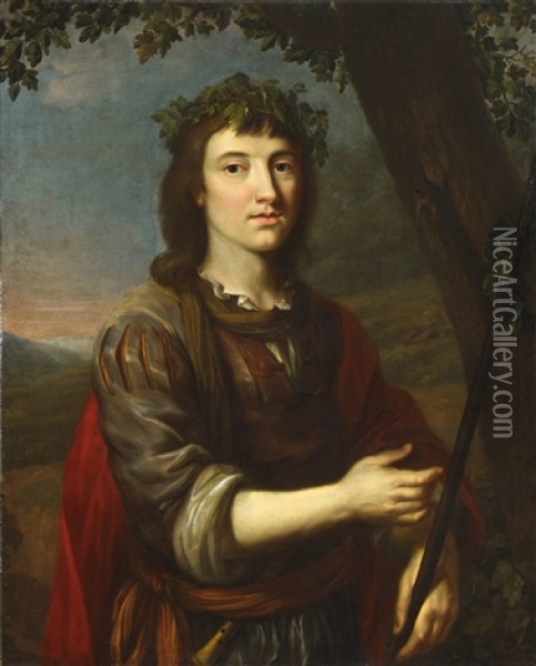 Portrait Of Karl Ludwig Of The Palatinate As Shepherd Oil Painting - Gerrit Van Honthorst