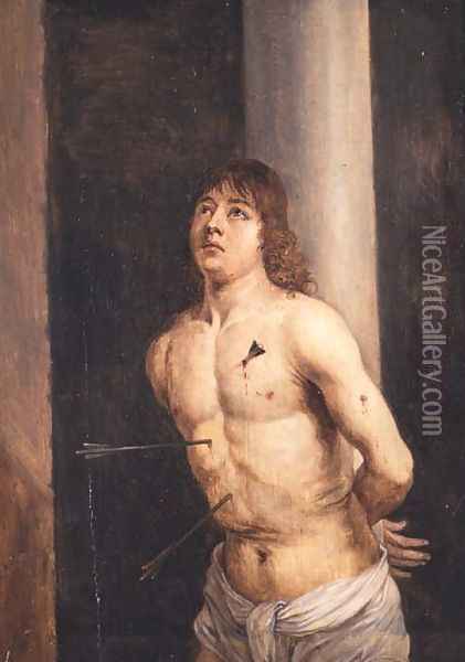 Saint Sebastian, 1651-56 Oil Painting - David The Younger Teniers