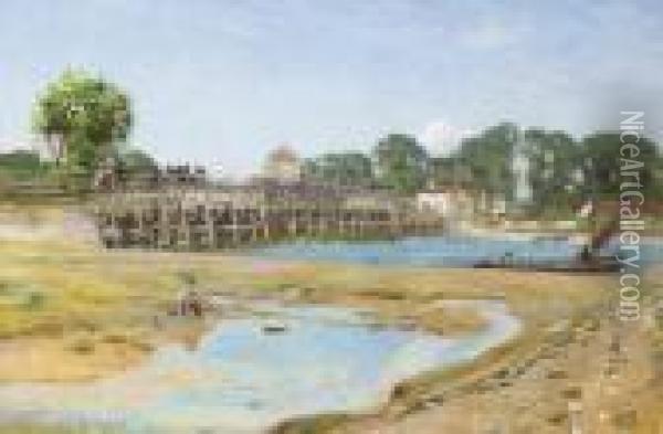 Old Shoreham Oil Painting - David Murray
