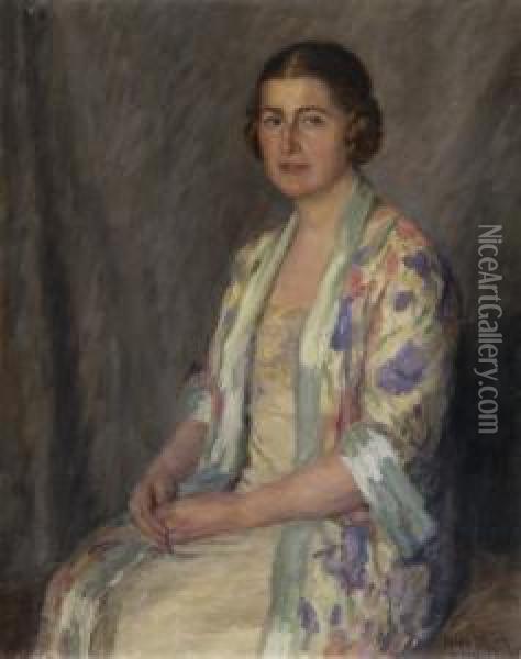 Portrait Einer Frau Oil Painting - Malva Schalek