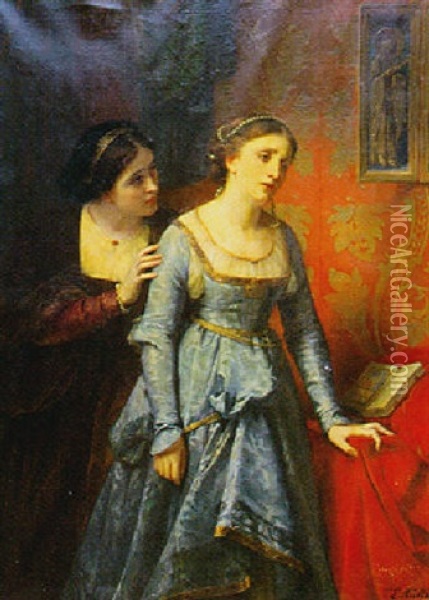 Scene D'une Tragedie De Shakespeare Oil Painting - Charles Louis Lucien Mueller