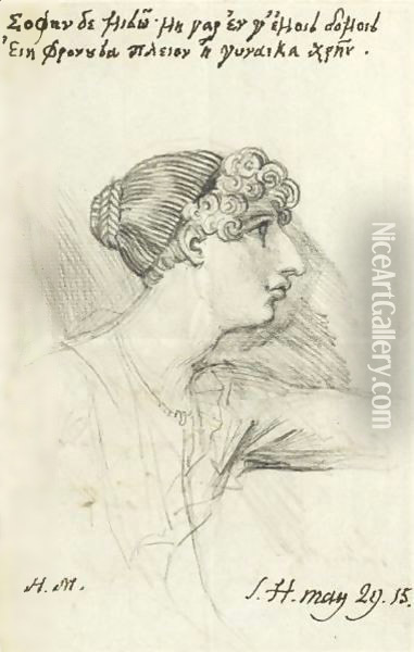 Portrait Of Harriet Mellon Oil Painting - Johann Henry Fuseli