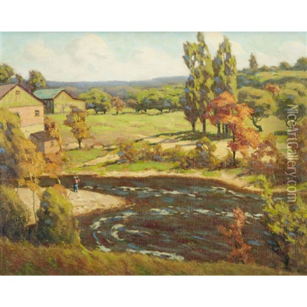 The Old Mill Oil Painting - George Thomson