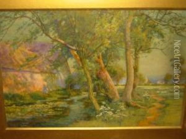 Sunshine And Shadows Oil Painting - Walter Follen Bishop