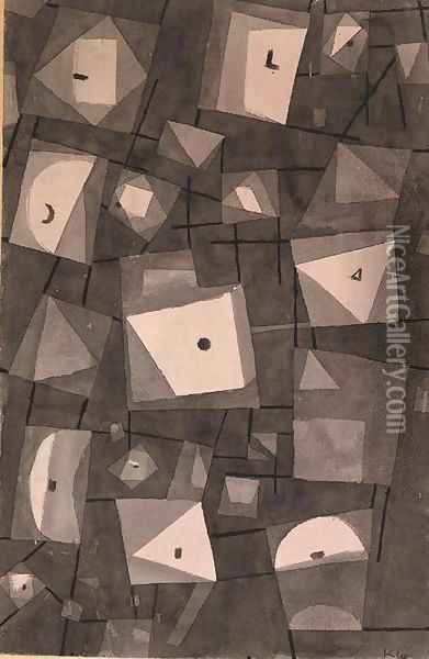 Magazinierte Symbole Oil Painting - Paul Klee
