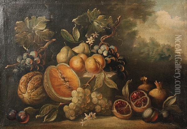 Still Life Of Fruit Oil Painting - Pieter Casteels