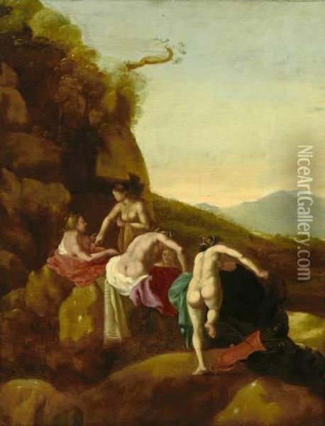 In Der Nachfolge Oil Painting - Cornelis Van Poelenburch