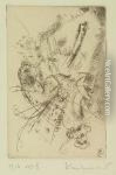 Radierung 1916--no. Ii Oil Painting - Wassily Kandinsky