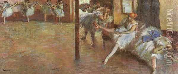 Ballet Rehearsal 1891 Oil Painting - Edgar Degas