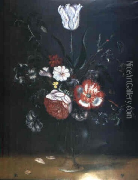 Fleurs Dans Un Vase Oil Painting - Jacob Woutersz Vosmaer