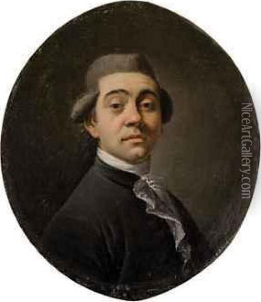 Portrait Of A Gentleman Oil Painting - Joseph Ducreux