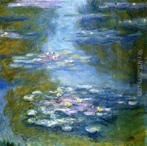 Nympheas Oil Painting - Claude Monet