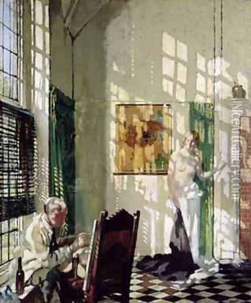 The Studio Oil Painting - Sir William Newenham Montague Orpen