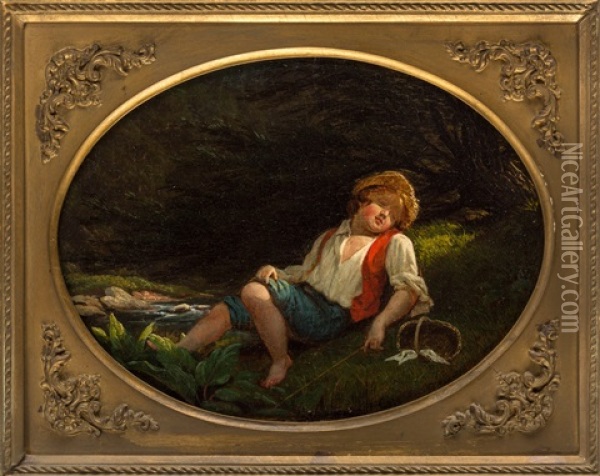 Resting Boy Oil Painting - Thomas Cole