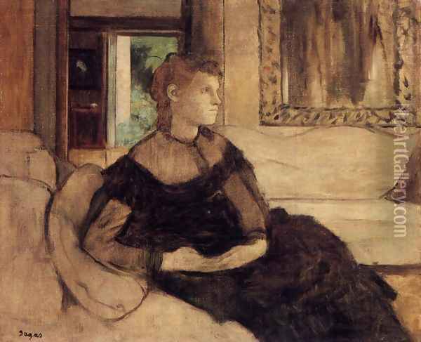 Mme Theodore Gobillard, nee Yves Morisot Oil Painting - Edgar Degas