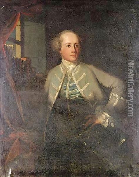 Portrait Of A Gentleman Oil Painting - Benjamin Wilson