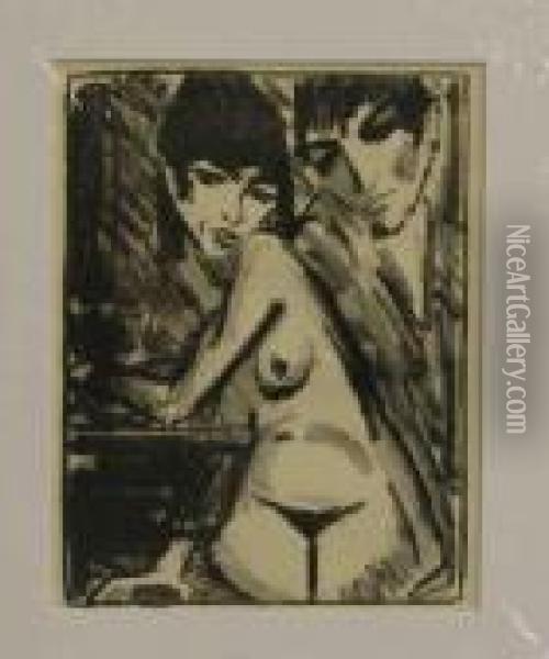 Das Paar Oil Painting - Otto Mueller