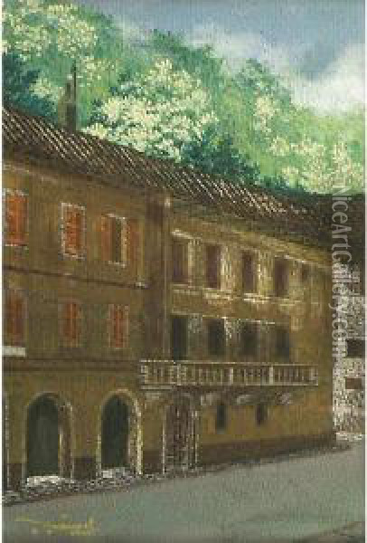 Casa Di Periferia Oil Painting - Vittorio Thummel Timmel