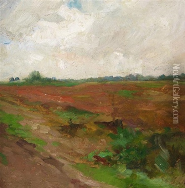 Holsteinische Landschaft Oil Painting - Thomas Herbst