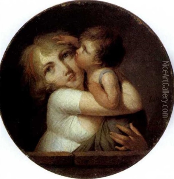 La Mere Et L'enfant Oil Painting - Louis Leopold Boilly