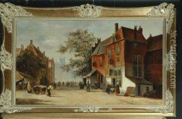 Dutch Town Oil Painting - Thomas