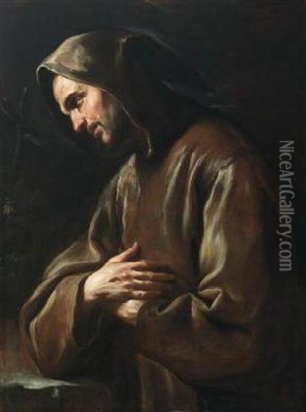 St. Francis Oil Painting - Giacinto Brandi