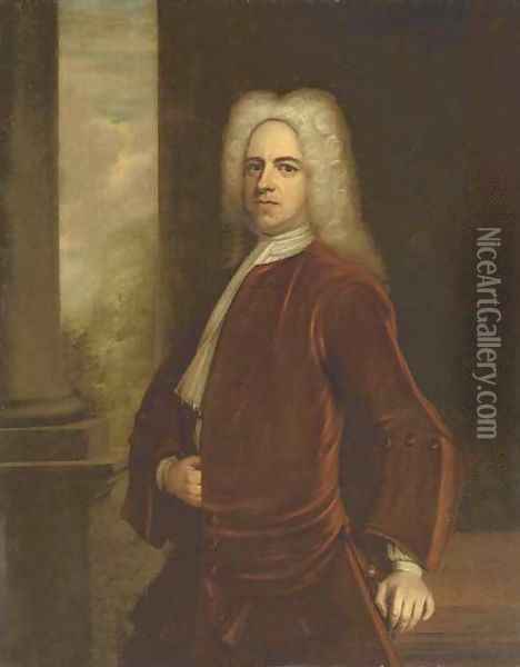 Portrait of Sir Thomas Frederick (1680-1730) Oil Painting - John Vanderbank