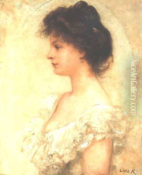 Portrait of Kornelia Lotz 1890s Oil Painting - Roelandt Jacobsz Savery