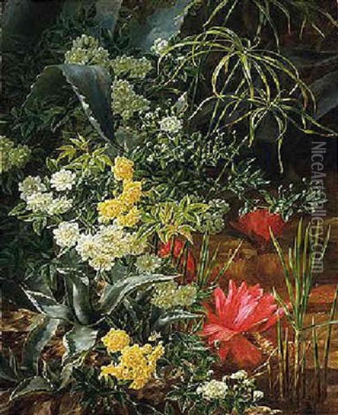 Flowers Oil Painting - Anthonie Eleonore (Anthonore) Christensen