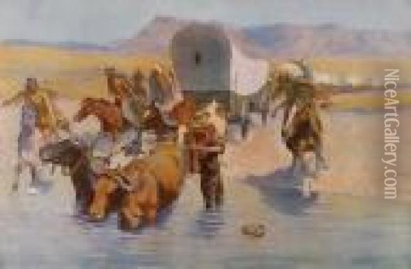 The Emigrants Oil Painting - Frederic Remington