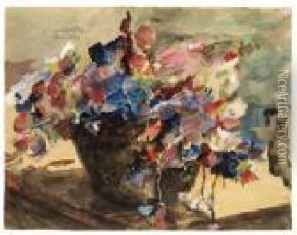 Gartenwicken Oil Painting - Lovis (Franz Heinrich Louis) Corinth