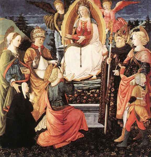 Madonna della Cintola Oil Painting - Fra Filippo Lippi