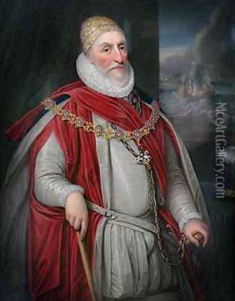 2nd Lord Howard of Effingham Oil Painting - Daniel Mytens
