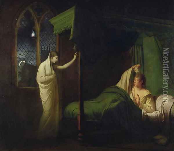 William and Margaret from the Reliques of Ancient English Poetry by Thomas Percy Oil Painting - Josepf Wright Of Derby