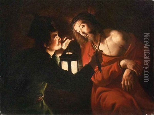 Cristo Deriso Oil Painting - Trophime (Theophisme) Bigot the Elder