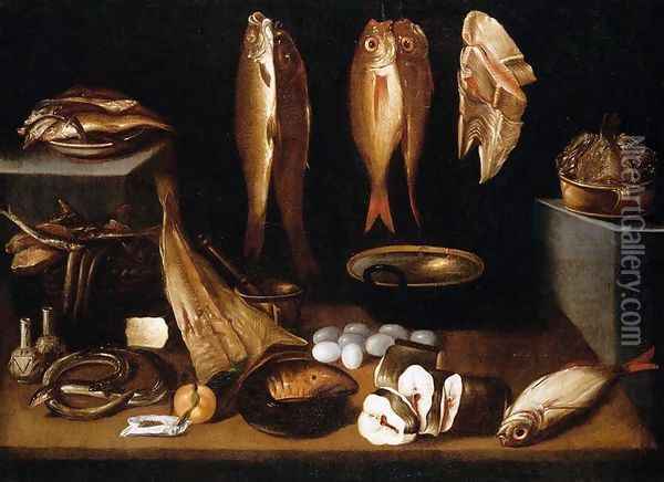Still-Life c. 1640 Oil Painting - Francisco Barrera