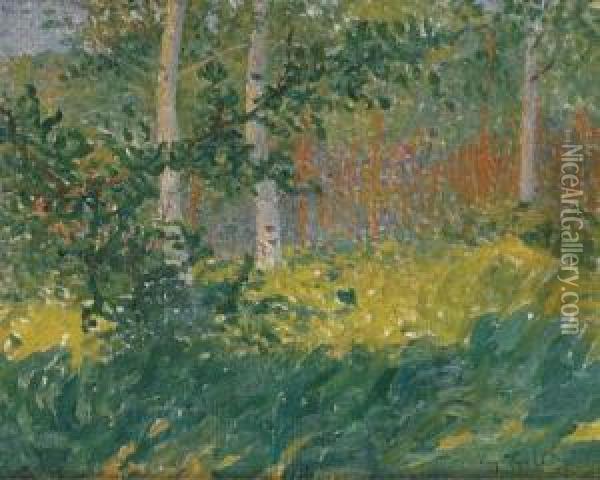 Foret De Fontainebleau Oil Painting - Eugene Cadel
