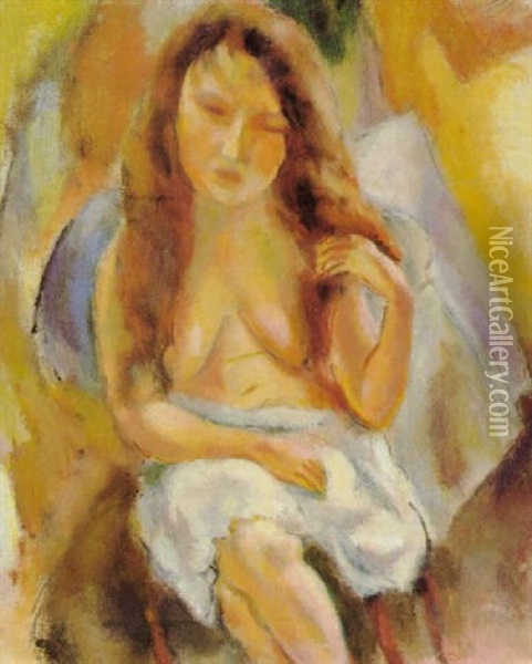 The Irish Girl Oil Painting - Jules Pascin