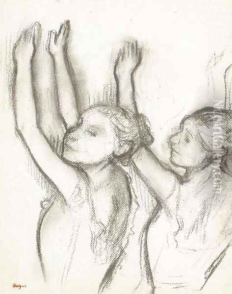 Deux danseuses 4 Oil Painting - Edgar Degas