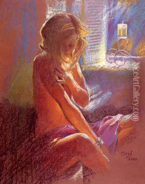 Private Moments IV Oil Painting - Hazel Soan