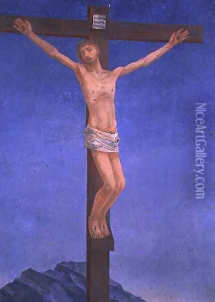 The Crucifixion, 1923 Oil Painting - Kuzma Sergeevich Petrov-Vodkin