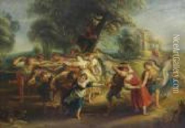 Danza De Aldeanos Oil Painting - Peter Paul Rubens