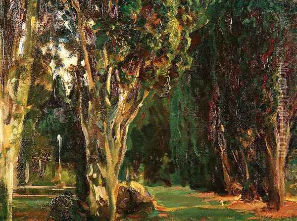 Falconieri Gardens, Frascati Oil Painting - John Singer Sargent