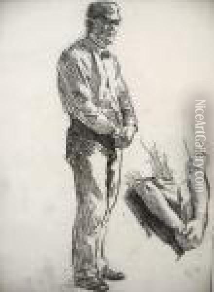 Male Figure Study Oil Painting - Edward Henry Potthast