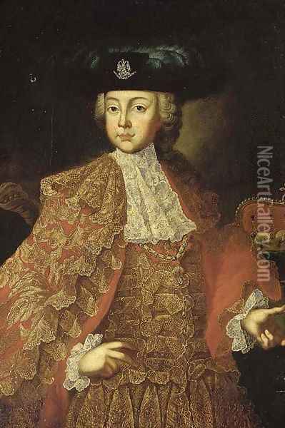 Portrait of a boy Oil Painting - Martin II Mytens or Meytens