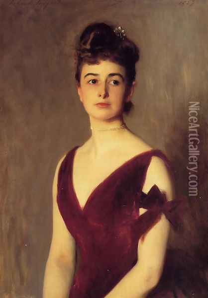 Mrs. Charles E. Inches nee Louise Pomeroy Oil Painting - John Singer Sargent