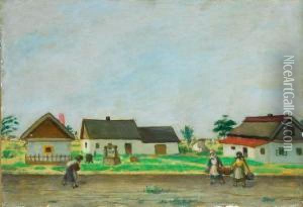 Hazafele Oil Painting - Adolf Fenyes